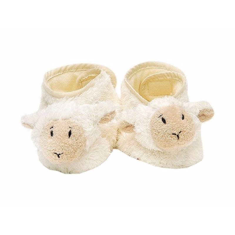 Happy Horse Baby Lammy slofjes - wit - pluche - lammetje/schapen One size -