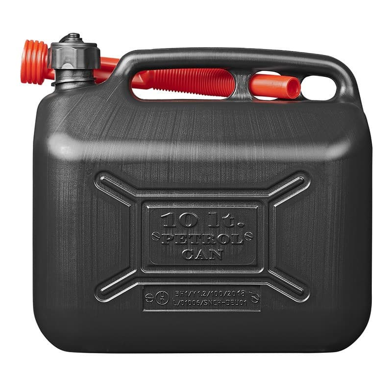 ProPlus jerrycan - benzinetank - zwart - 10 liter - benzine/diesel -