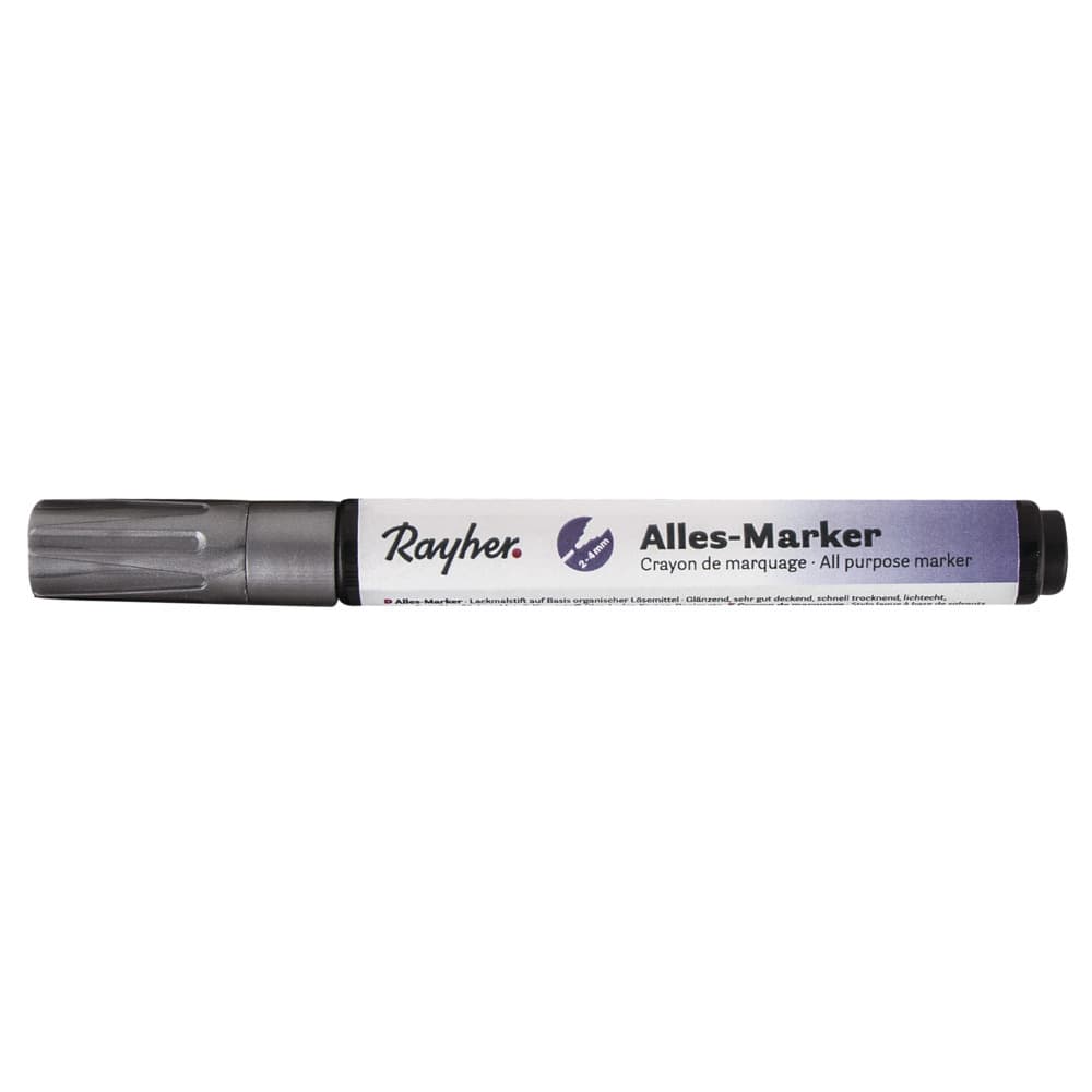 Rayher Marker stift - zilver - dikke punt - markeren - knutsel/hobby