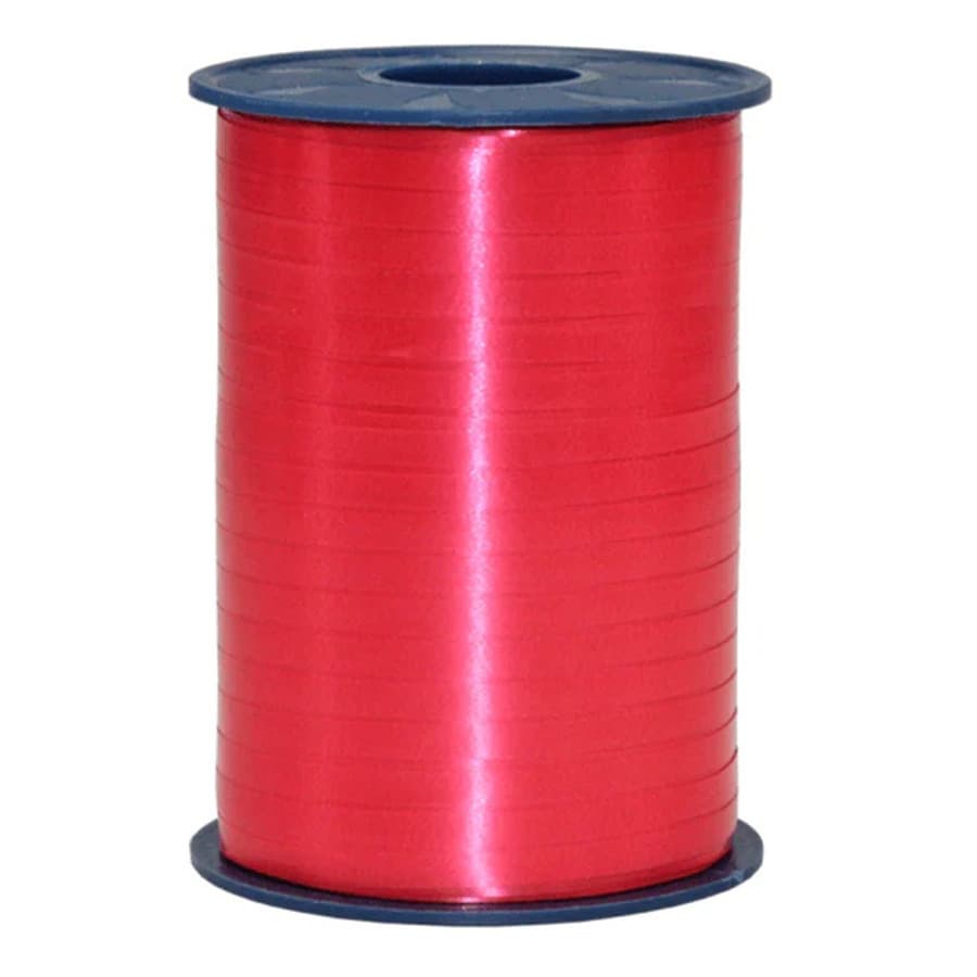 Sierlint of cadeaulint - rood - dun - 500 meter x 0.5 cm