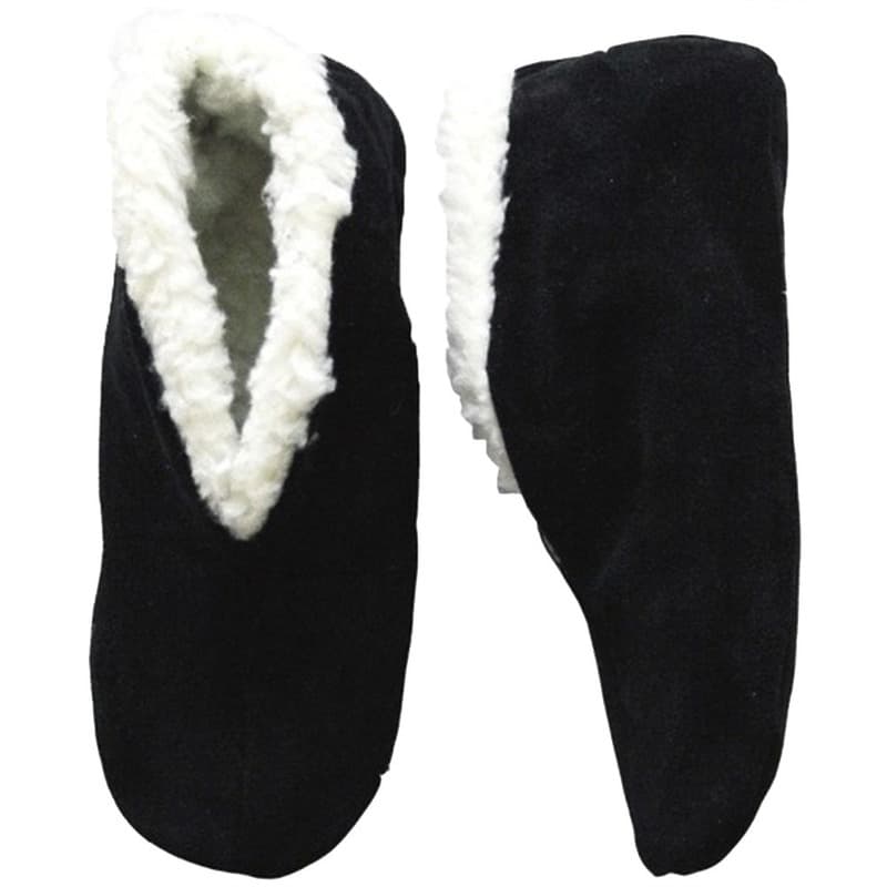 Bernardino Spaanse sloffen/pantoffels - voor dames/heren - zwart - suede