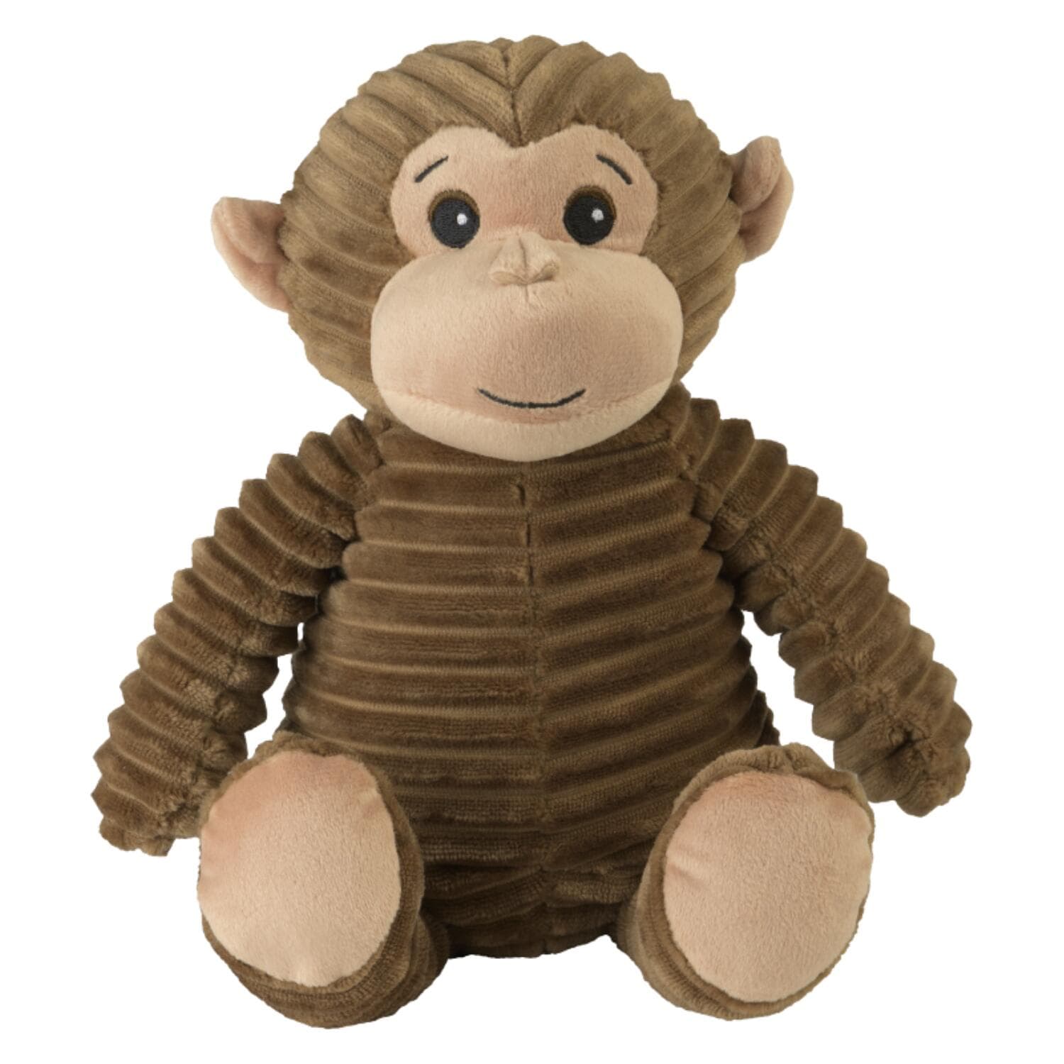 Warmies warmte/magnetron knuffel aap - bruin - 30 cm - pittenzak - opwarm knuffel