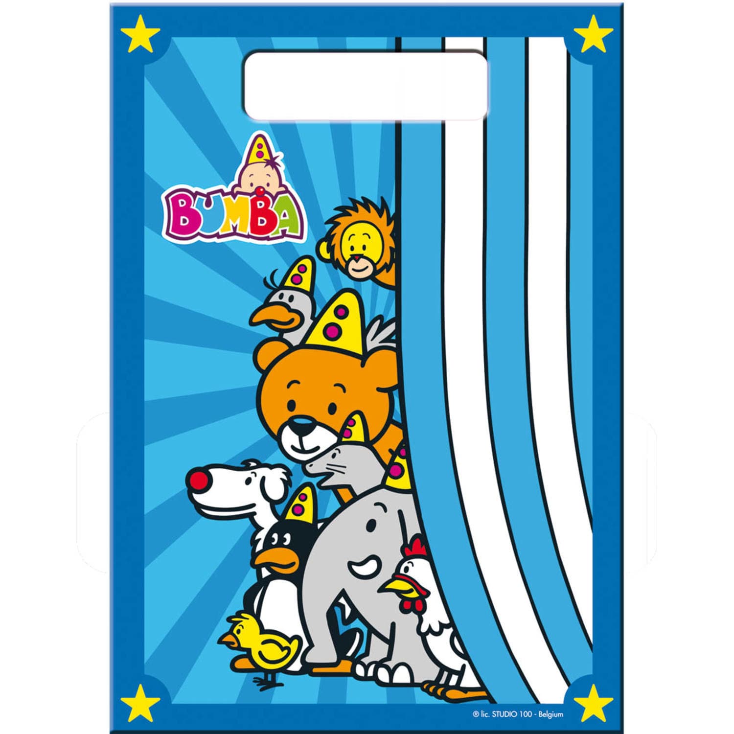 Folat Feestzakjes Bumba - 8x stuks - 25 cm - uitdeelzakjes - traktatie