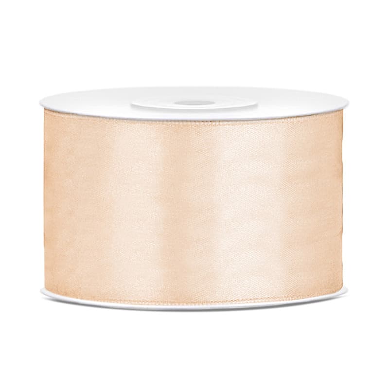 Hobby Sierlint satijn - Creme - 25 meter - cadeaulint - sierlinten