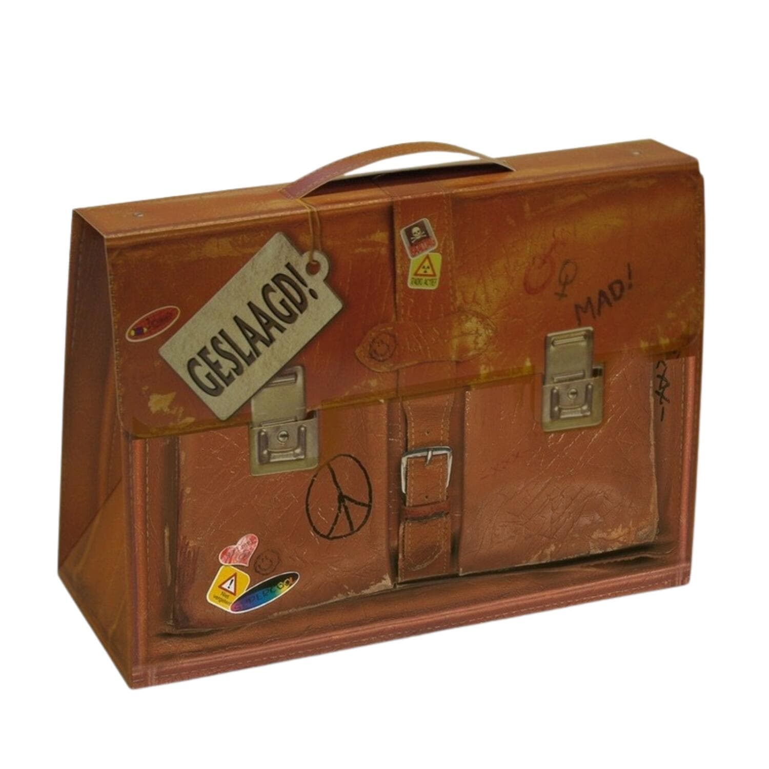 Miko cadeauverpakking schooltas - 6 x 19 x 14 cm - karton - geslaagd