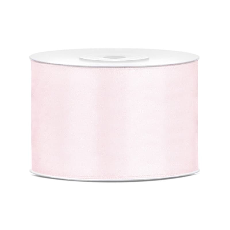 Partydeco Cadeaulint - poeder roze - 5 cm x 25 meter - satijn