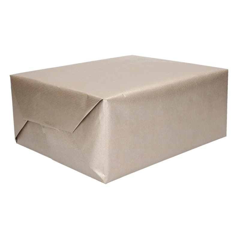 Rollen Kraft inpakpapier - zilver - 200 x 70 cm - kadopapier