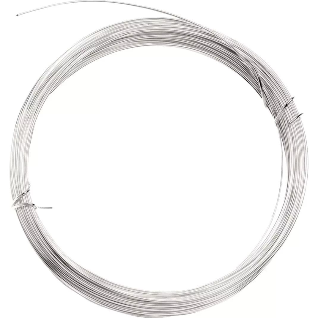 Aluminium draad - 4 meter x 1 mm - ijzerdraad - zilverkleurig - hobbymateriaal