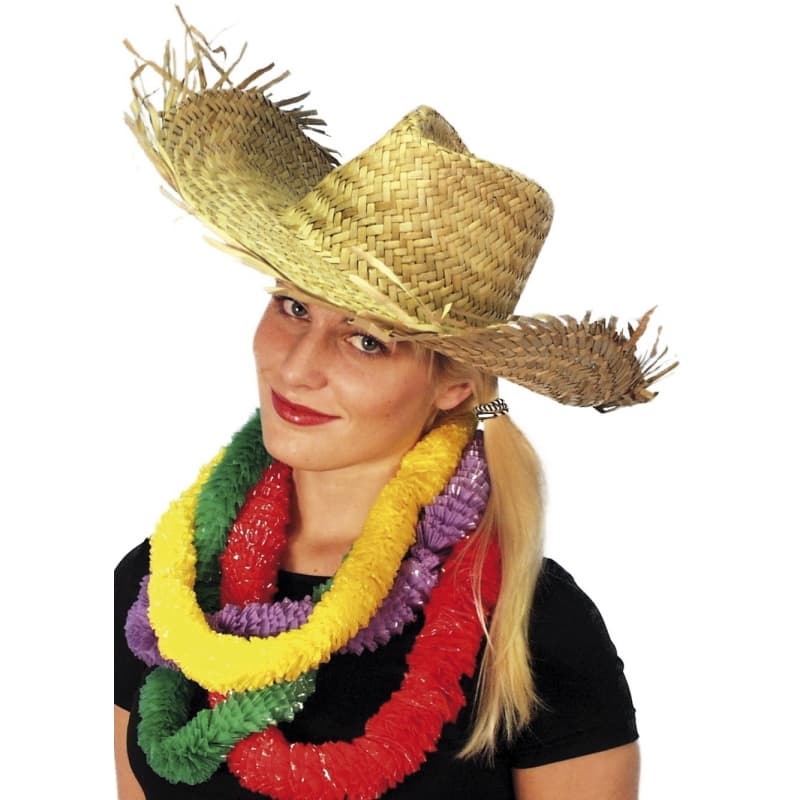Hawaii of strandhoed - voor volwassenen - Stro hoeden / feesthoeden - verkleed hoedjes