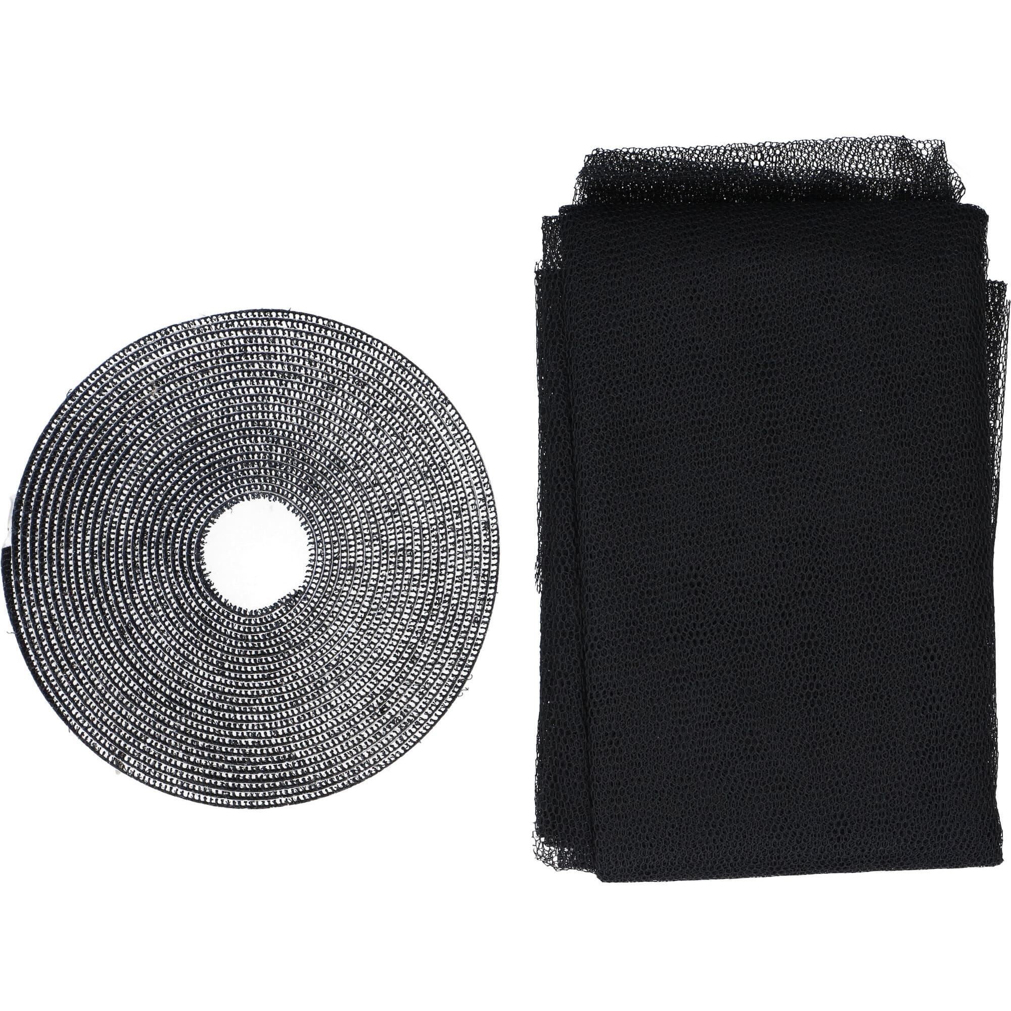 Horrengaas - 6x - voor ramen/raamhor - 150 x 130 cm - zwart