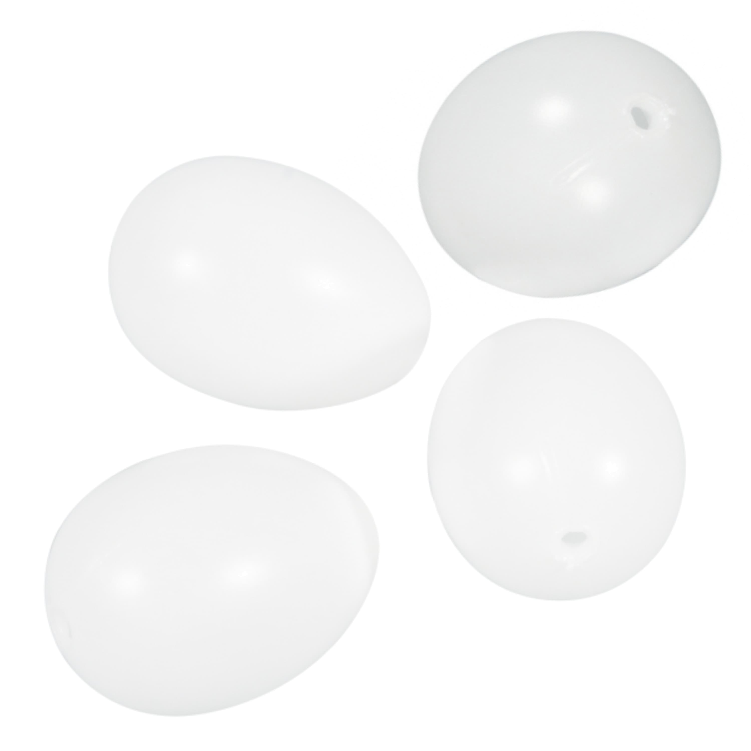 Rayher Plastic eieren 10 cm - 4x stuks - Hobby en knutselen - pasen - paaseieren decoratie