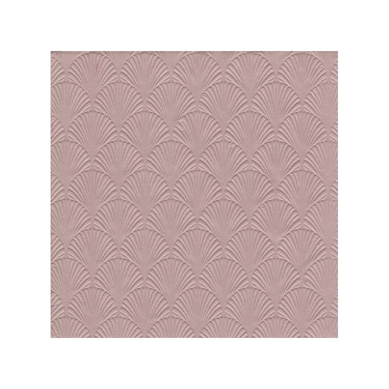 Servet Luxe - 16x - 3-laags - met schub patroon - oud roze - 33 x 33 cm