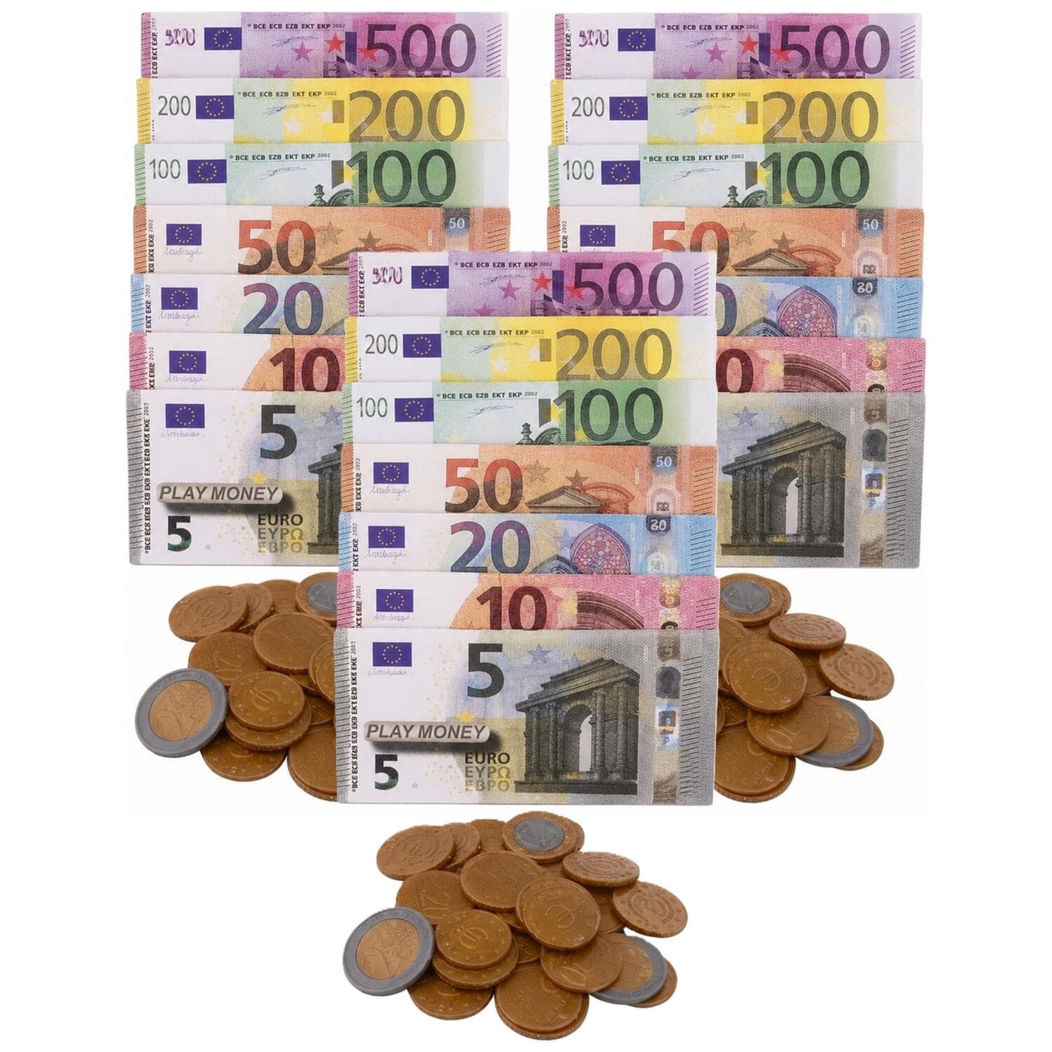 Set van 3x stuks nep geld euros voor kinderen