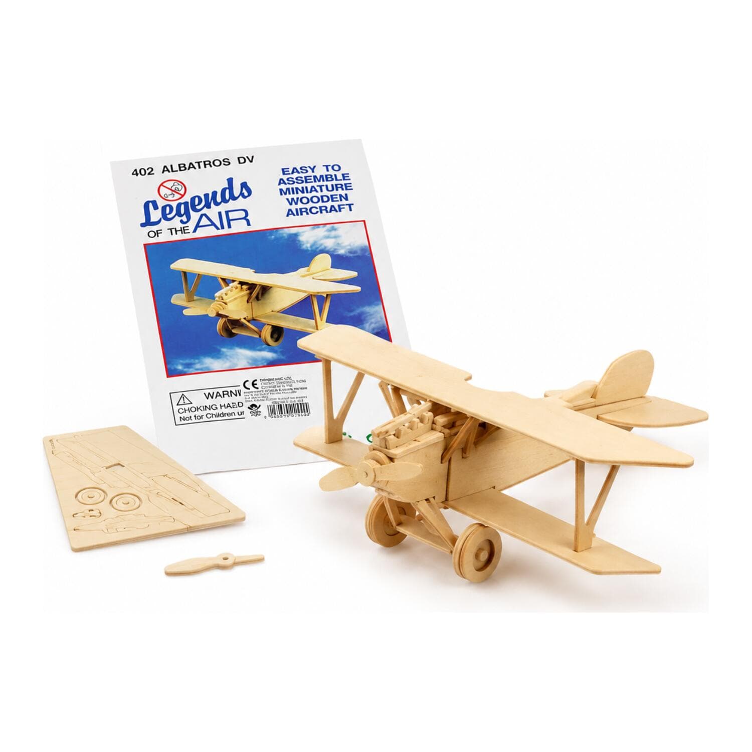 T&F Creations Model vliegtuig bouwpakket - Albatros 402 - 18 x 26 cm - hout