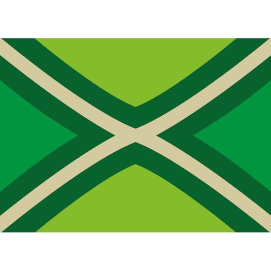 Vlag van Achterhoek stickers - 5x - 7.5 x 10 cm - Binnen/buiten