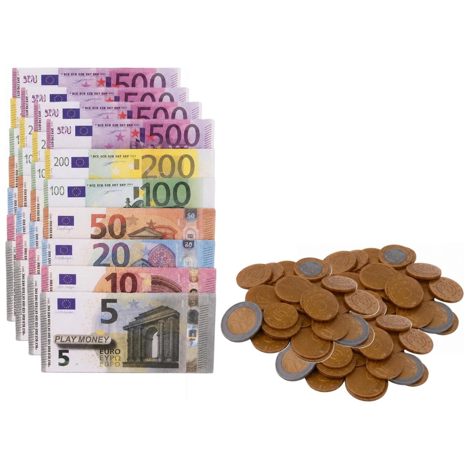 Voordeelset van 20x stuks nep geld euros voor kinderen