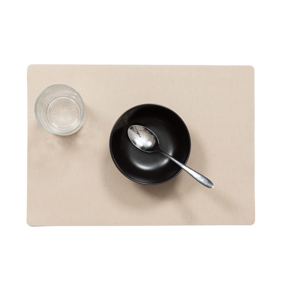 Wicotex luxe Placemats Plain - beige - 43 x 30 cm - Met anti slip laag - Teflon coating topla