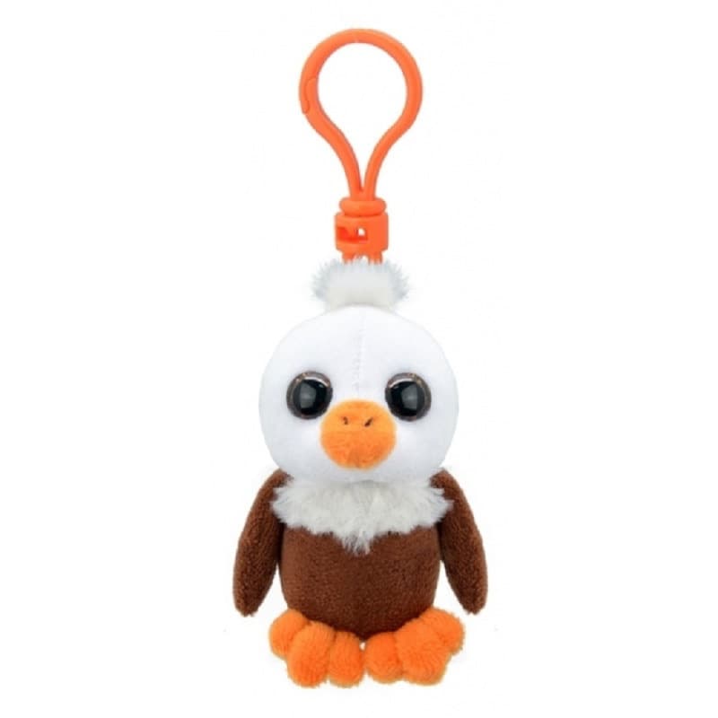Wild Planet Adelaar Sleutelhanger - pluche - 9 cm - roofvogel knuffeltje