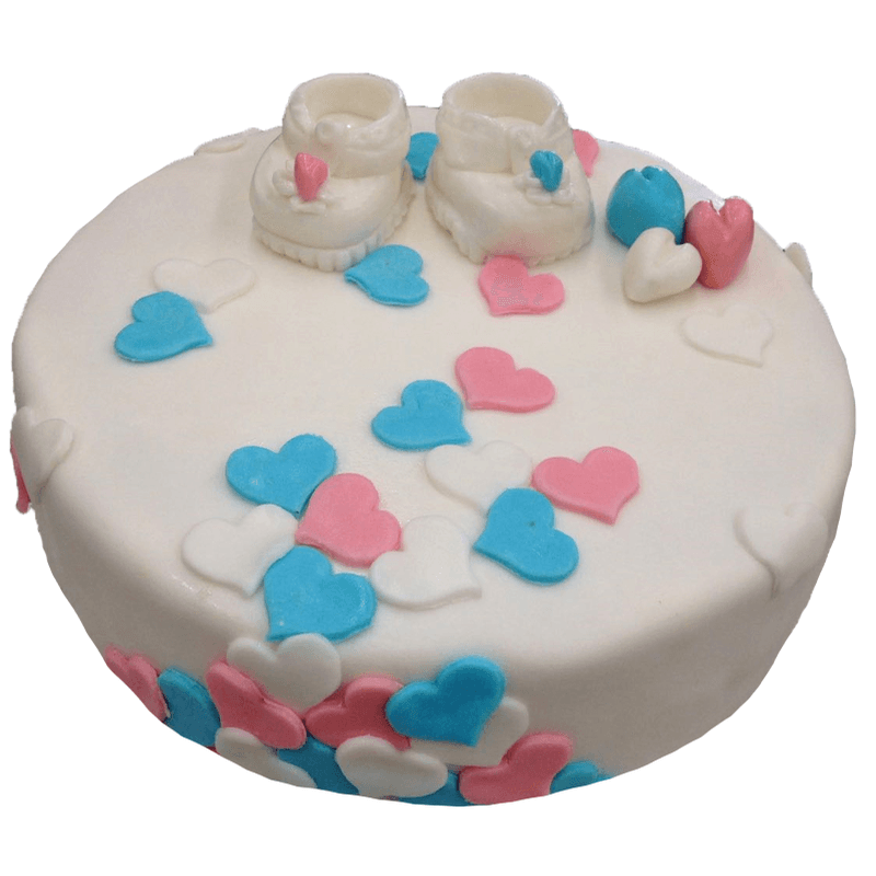 Gender Reveal Taart Jongen Schoenen 10 personen