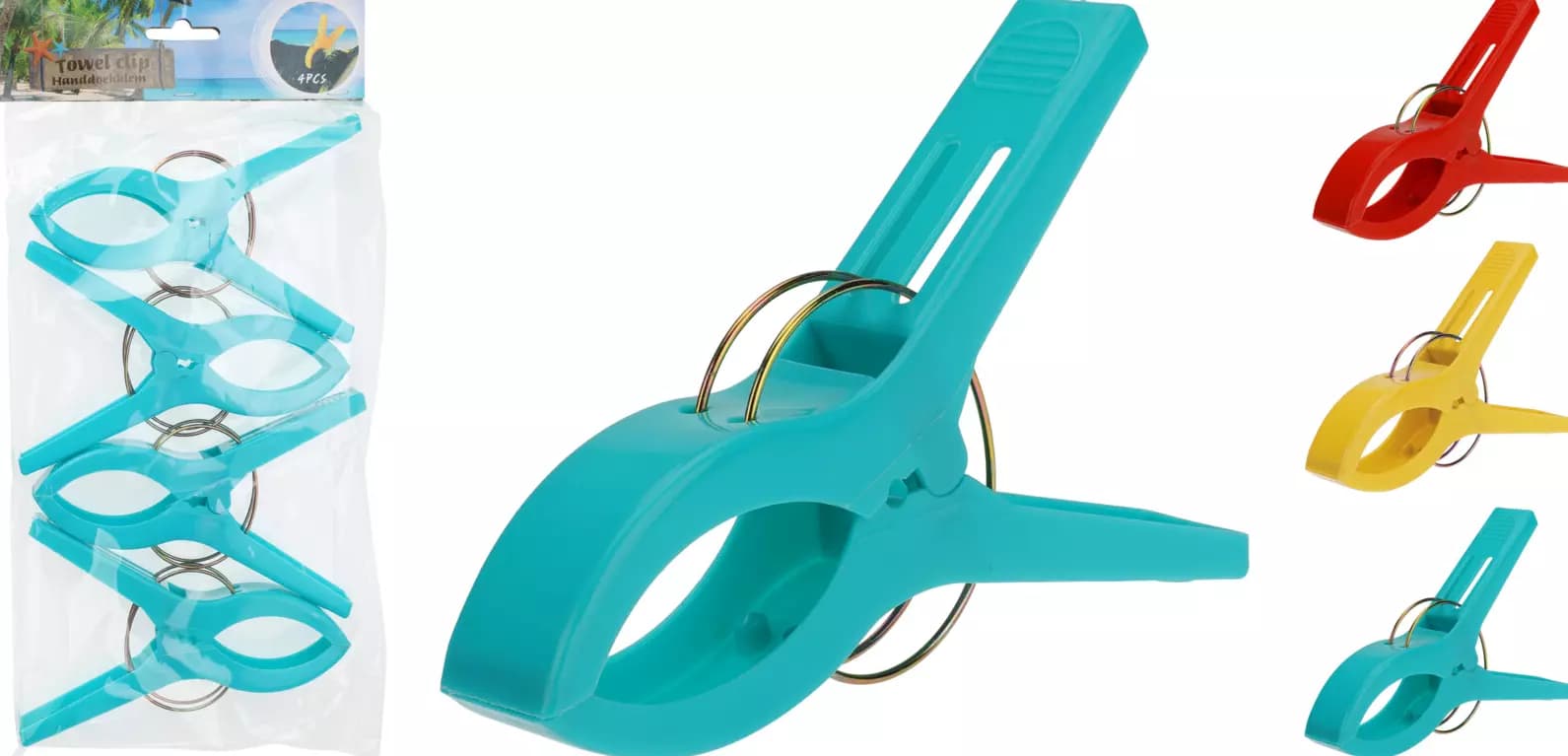 HANDDOEKKLEM SET VAN 4 STUKS