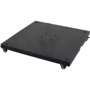 Parasolvoet Granietplaat Polish op 4 wielen 90kg zwart