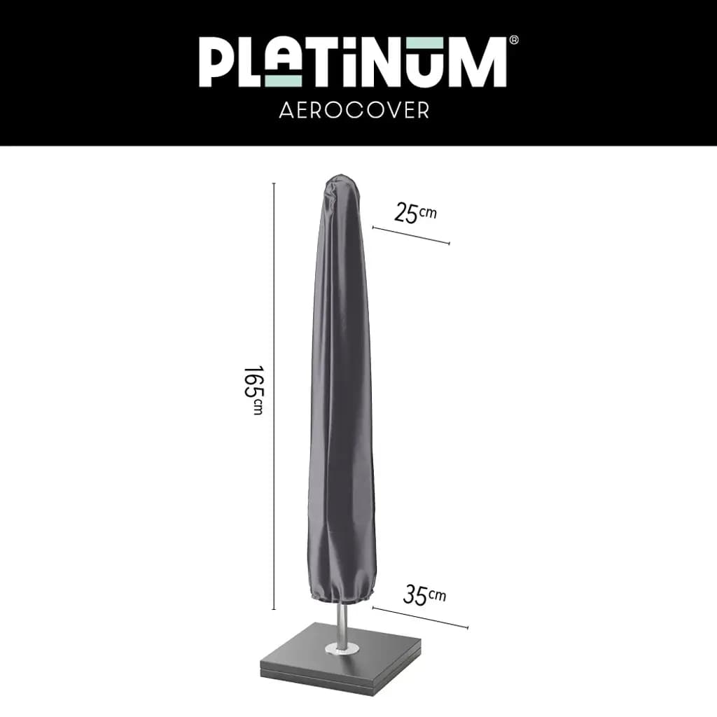 Platinum Aerocover Parasol cover H165x25/35