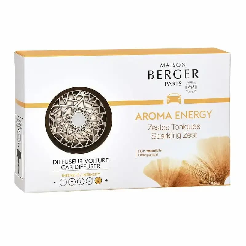Autoparfum Startersset + 1 navulling Energy - Zestes toniques / Sparkling zest