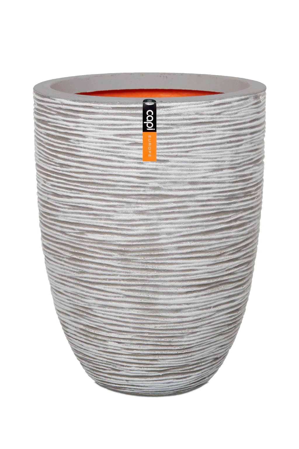 Capi vaas elegant met ribbels H47 cm ivoor