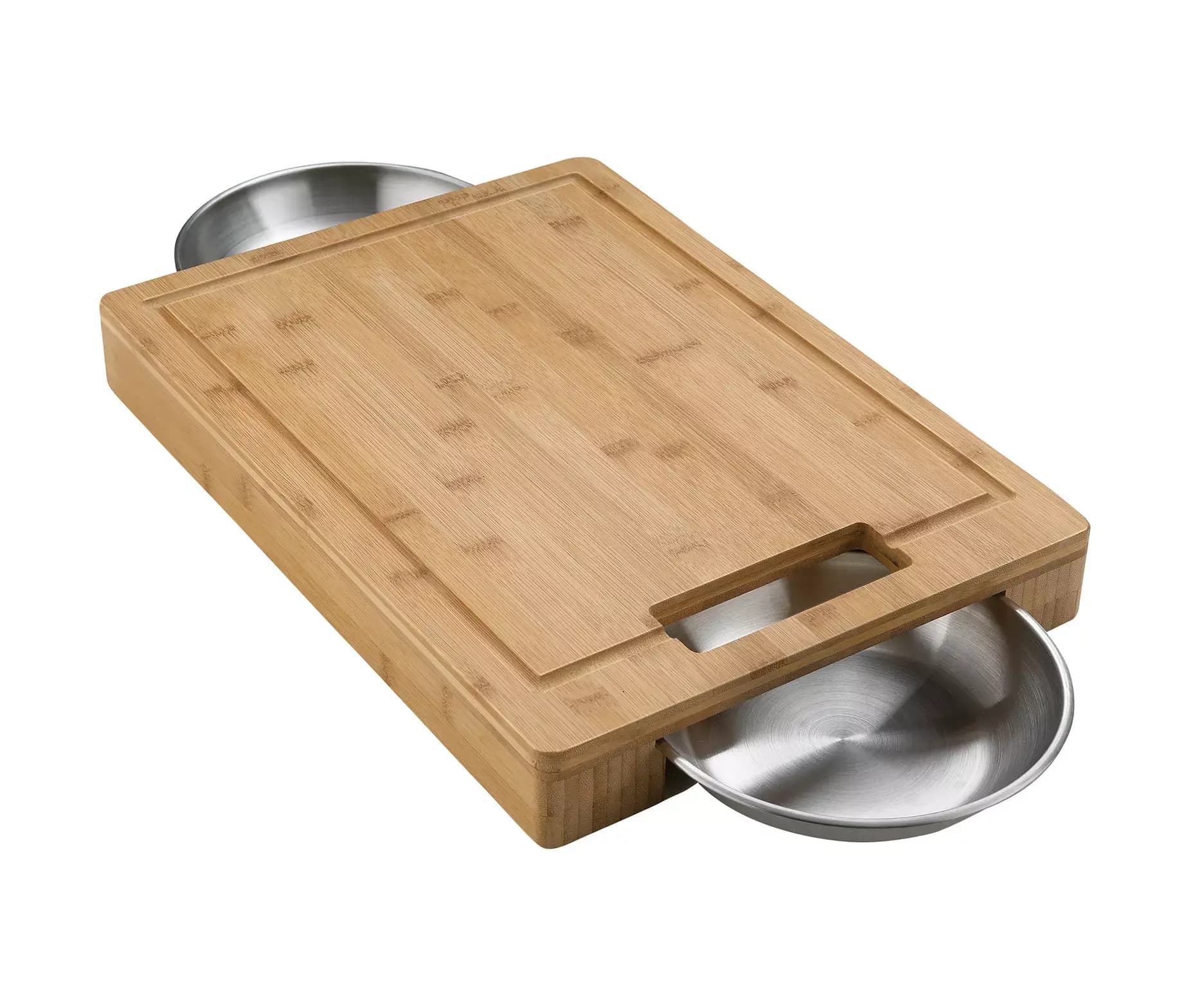 Napoleon BBQ Pro Snijplank met 2 RVS schalen