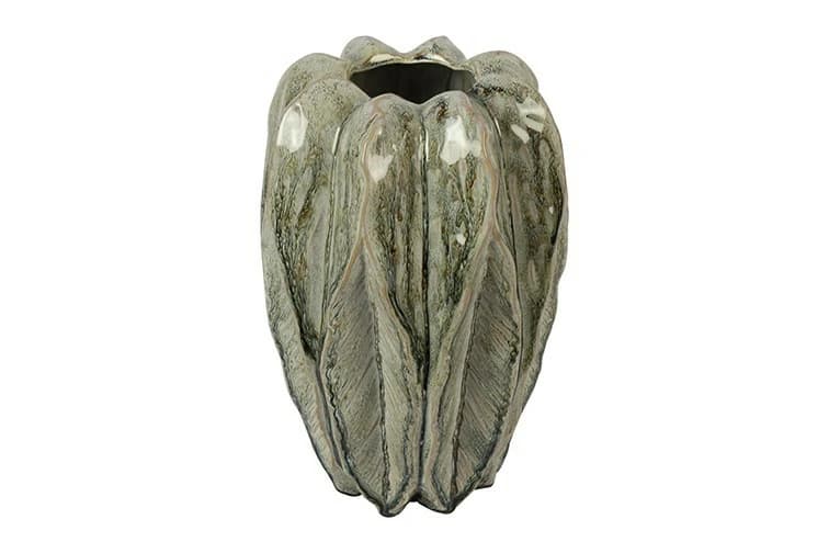 Vaas levi leaf 20x20x29cm grn