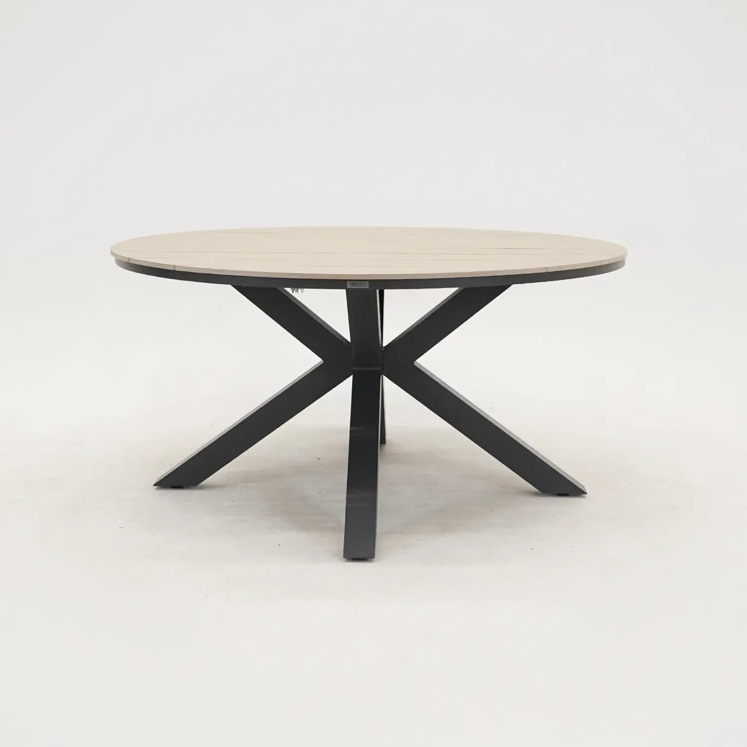 Edison tafel Ø148 cm zwart/teak