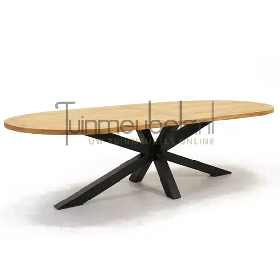 Tuintafel Mistral teak ovaal spinpoot 280 cm van Vita