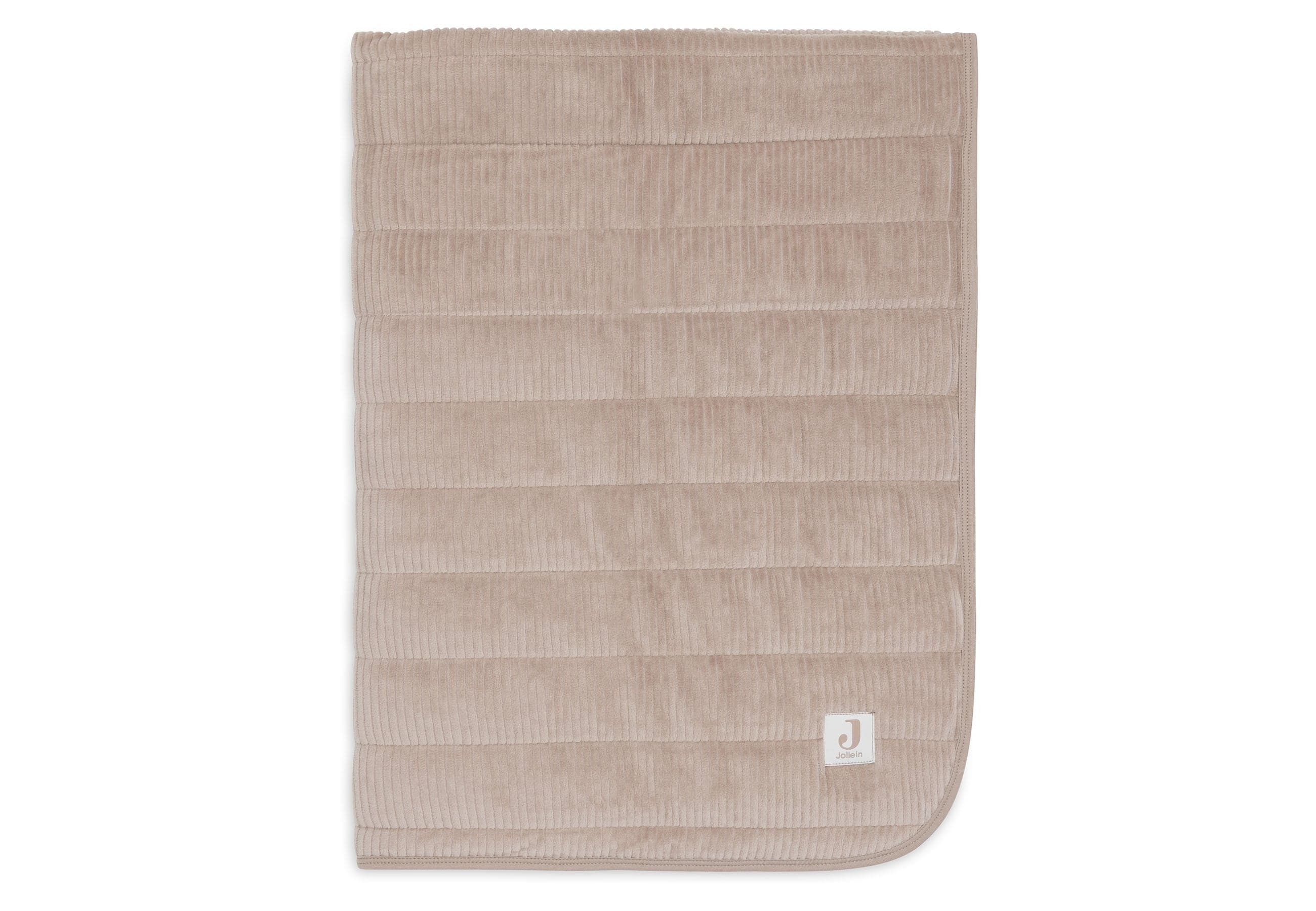 Deken Wieg Jollein 75x100 Velvet Rib Milky Coffee