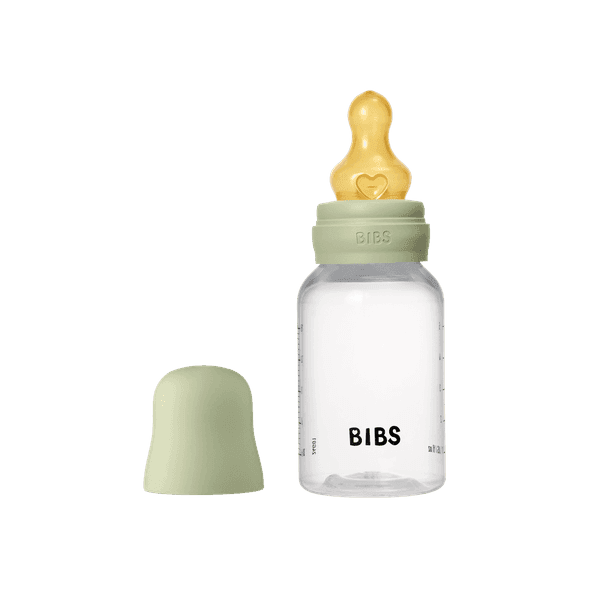 Fles BIBS Latex Round Slow Flow Sage 150ml
