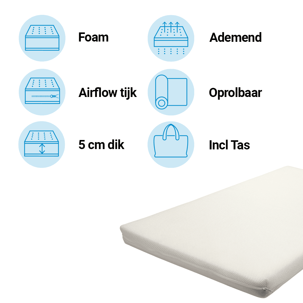 Matras Campingbed Best Sleep 60x120 Airflow Pro