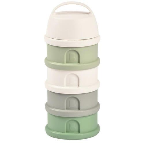 Melkpoedertoren Béaba Doseerdoos Cotton White/Sage Green