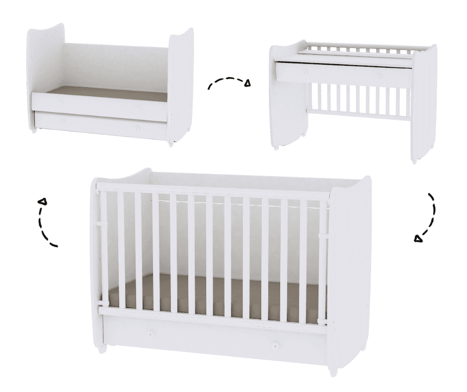 Meegroeiledikant Lorelli 60x120 Dream White