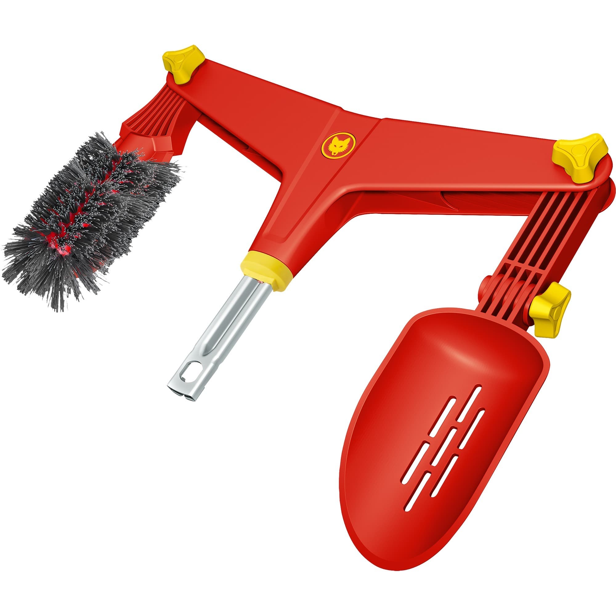 WOLF-Garten multi-star dakgootreiniger gc-m gehoekte bezem (rood/geel)