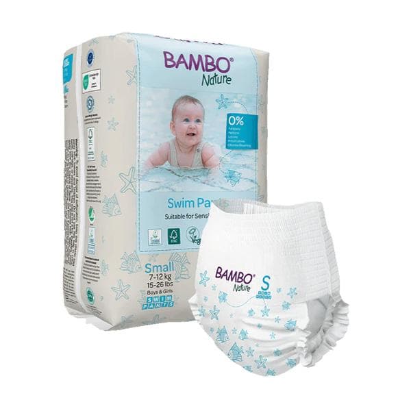Bambo Nature zwemluiers | maat S | 7-12 kg | 12 stuks